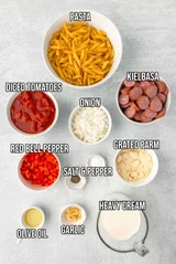 Creamy Kielbasa Smoked Sausage Pasta