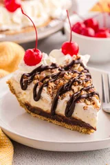 No Bake Banana Split Pie
