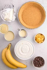 No Bake Banana Split Pie