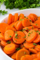 Brown Sugar Glazed Canned Carrots
