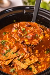 Slow Cooker Chicken Tortilla Soup