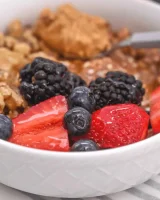 Chocolate Cottage Cheese Breakfast Bowl