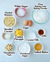 Pineapple Coconut Banana Muffins