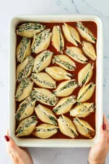 Ricotta Spinach & Tuna Stuffed Shells