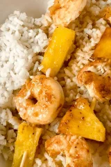 Hawaiian Garlic Shrimp Skewers