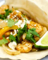 Shrimp Baking Sheet Fajitas