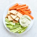 3-Ingredient Pesto Goat Cheese Dip