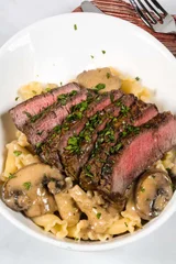 Filet Mignon in Sherry Mushroom Cream Sauce