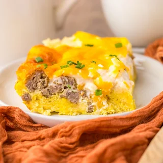 Sausage Biscuits and Gravy Casserole