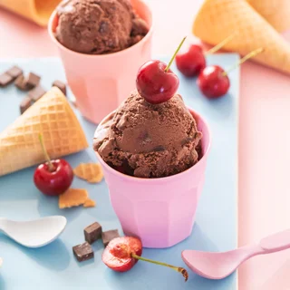 Dairy Free Chocolate Cherry Ice Cream