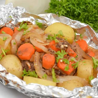 Beef and Vegetable Hobo Dinner