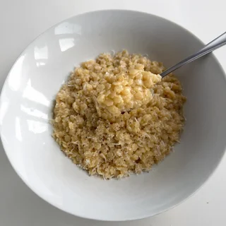 Pastina with Butter, Eggs & Parmesan
