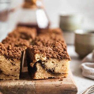Toasty Brown Butter Banana Coffee Cake