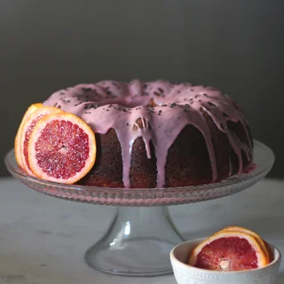 Black Sesame + Blood Orange Pound Cake
