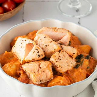 Marry Me Gnocchi with Air Fryer Salmon
