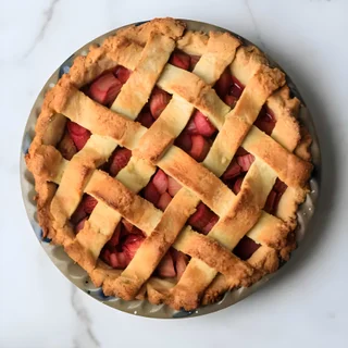 Paleo Strawberry Rhubarb Pie