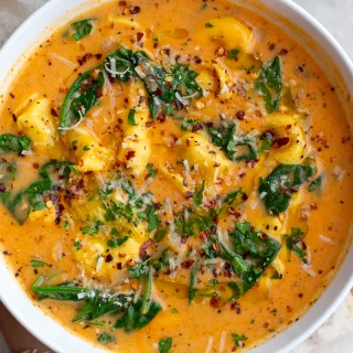 Easy Creamy Tortellini Soup
