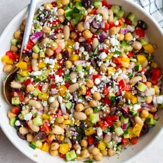 Dense Bean Salad (Protein-Packed Mediterranean Style)