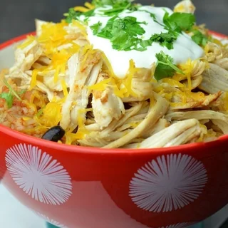 Slow Cooker Chicken Taco Bowls