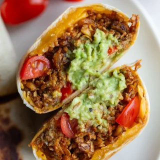 High Protein Vegetarian Burritos