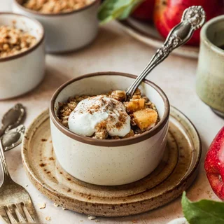 Mini Apple Crumbles with Buttery Oat Topping