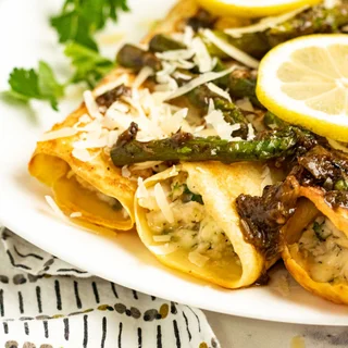 Chicken Asparagus Crepes