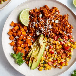 Street Corn Tofu Bowls