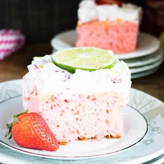 Strawberry Margarita Poke Cake