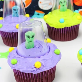 Alien Cupcakes