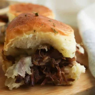 Crockpot Italian Beef Sliders