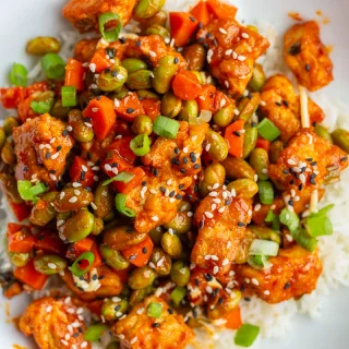 Gochujang Tofu & Edamame Stir Fry