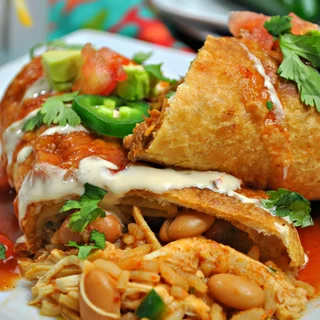 Easy Instant Pot Chicken Chimichanga