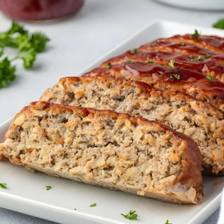 BBQ Turkey Meatloaf with Oatmeal