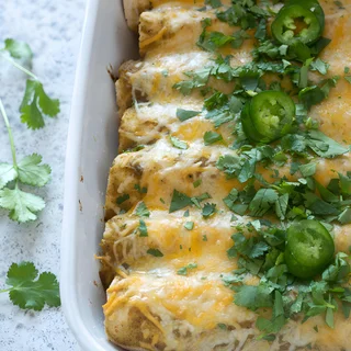 Green Enchiladas with Ground Turkey