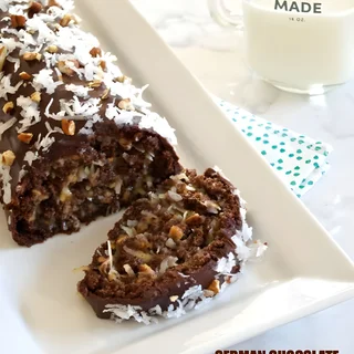 German Chocolate Cake Roll