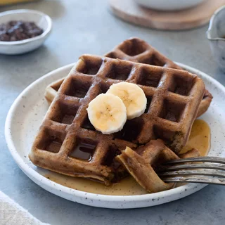 Gluten-Free Banana Oat Waffles