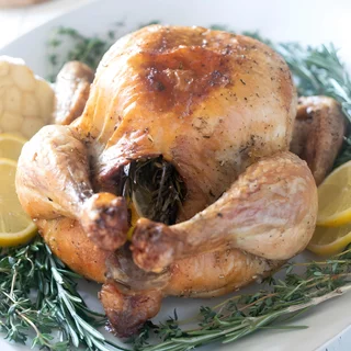 Lemon Garlic Roasted Chicken