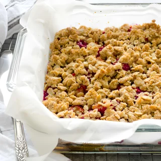 Raspberry Rhubarb Bars