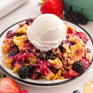5-Ingredient Berry Cobbler with Cake Mix
