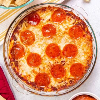 Pepperoni Pizza Dip with Cream Cheese