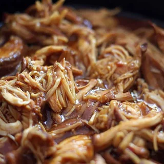 Crockpot BBQ Chicken with Italian Dressing