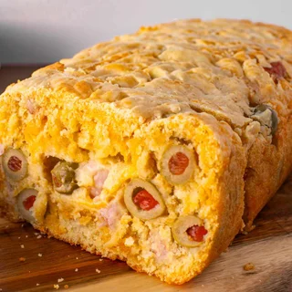 Ham and Cheddar Quick Bread