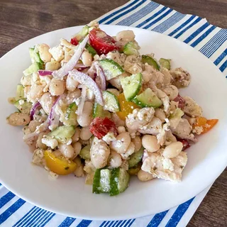 This High-Protein Greek Salad Will Be on Repeat All Summer Long