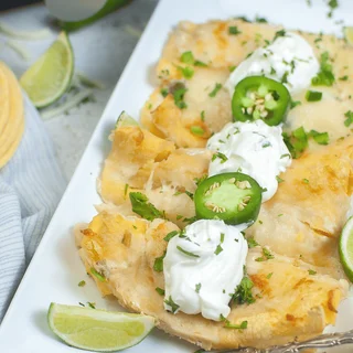 Air Fryer Cheese Enchiladas