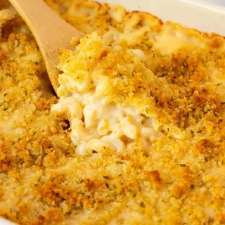 Baked Gouda Mac and Cheese with Panko