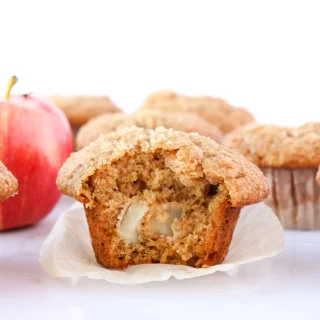 Easy Apple Spice Muffins (with applesauce)