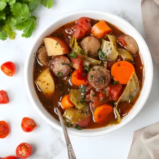 Paleo Sausage Cabbage Soup