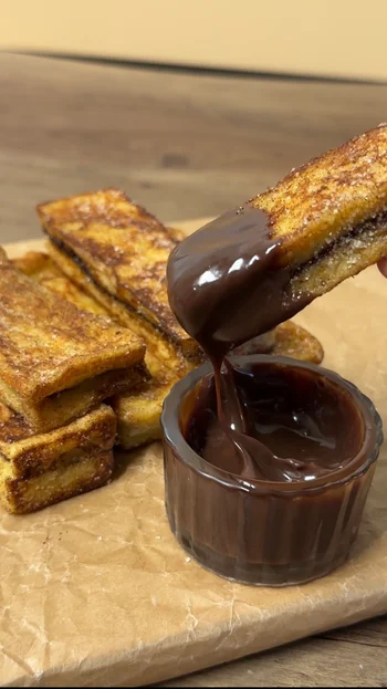 Nutella Stuffed French Toast Sticks