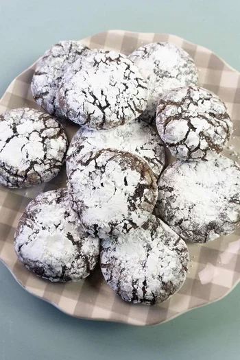 Crinkle Brownie Cookies
