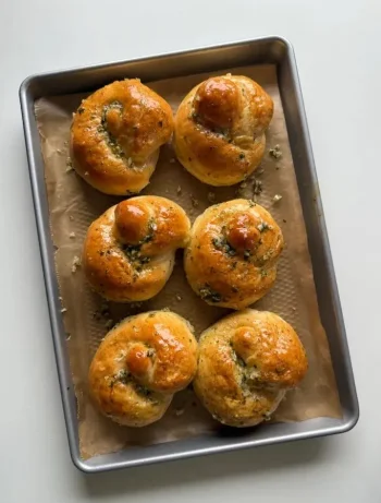 Garlic Knot McChicken Sliders with Garlic-Herb Butter